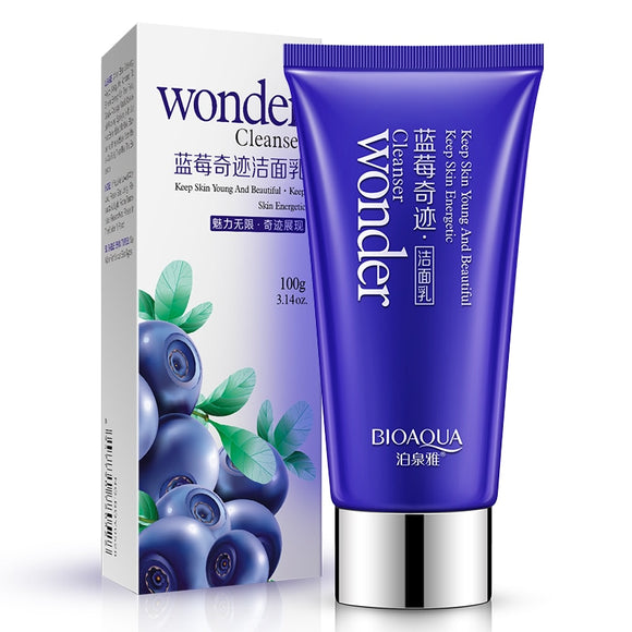 Bioaqua Blueberry Wonder Extract Foaming Facial Cleanser