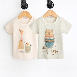 Organic Cotton Cute Baby T-Shirts (twin pack)