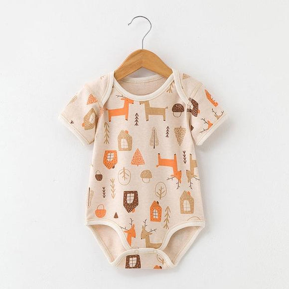 Organic Cotton & Bamboo Fibre Woodland Bodysuit