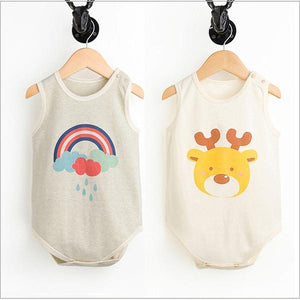 Organic Cotton & Bamboo Fibre Baby Bodysuit (twin pack)