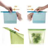 Silicone Fridge Freezer Food Storage Bags (4-pack)