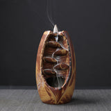 Cascading Smoke Waterfall Incense Burner (Earth Brown)